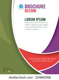 Vector brochure, flyer, magazine cover & poster template