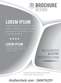 Vector brochure, flyer, magazine cover & poster template
