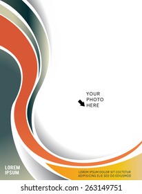 Vector brochure, flyer, magazine cover & poster template