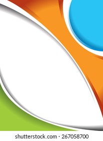 Vector brochure, flyer, magazine cover & poster template