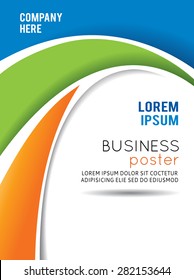 Vector brochure, flyer, magazine cover & poster template