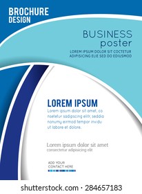 Vector brochure, flyer, magazine cover & poster template
