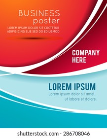 Vector brochure, flyer, magazine cover & poster template