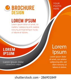 Vector brochure, flyer, magazine cover & poster template