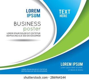 Vector brochure, flyer, magazine cover & poster template