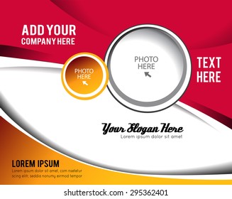 Vector brochure, flyer, magazine cover & poster template