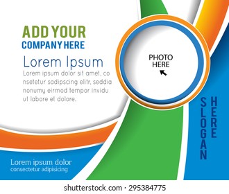 Vector brochure, flyer, magazine cover & poster template