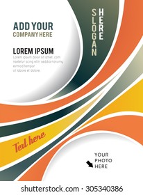 Vector brochure, flyer, magazine cover & poster template