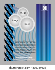 Vector brochure, flyer, magazine cover & poster template
