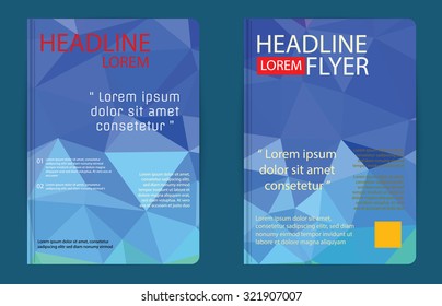 Vector brochure, flyer, magazine cover booklet poster design template.layout education annual report A4 size.