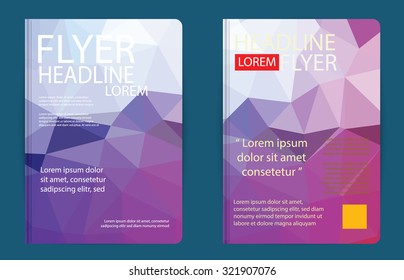 Vector brochure, flyer, magazine cover booklet poster design template.layout education annual report A4 size.