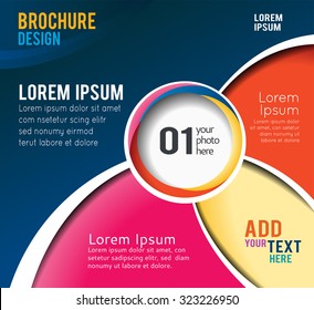 Vector brochure, flyer, magazine cover & poster template