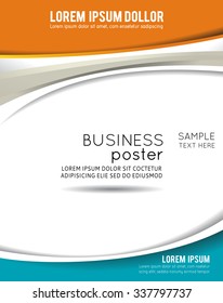 Vector brochure, flyer, magazine cover & poster template