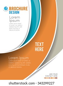 Vector brochure, flyer, magazine cover & poster template