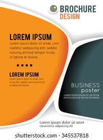 Vector brochure, flyer, magazine cover & poster template