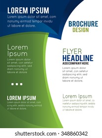Vector brochure, flyer, magazine cover & poster template