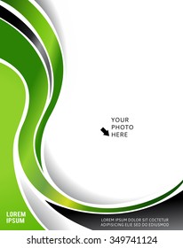 Vector brochure, flyer, magazine cover & poster template
