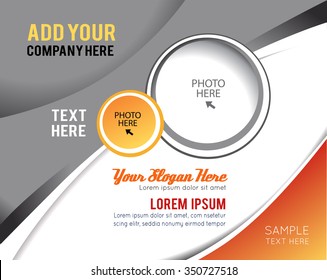Vector brochure, flyer, magazine cover & poster template