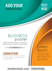 Vector brochure, flyer, magazine cover & poster template