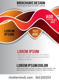 Vector brochure, flyer, magazine cover & poster template
