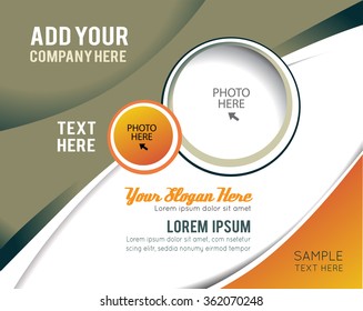 Vector brochure, flyer, magazine cover & poster template