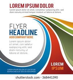 Vector brochure, flyer, magazine cover & poster template