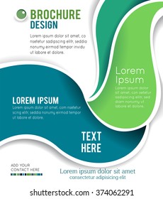 Vector brochure, flyer, magazine cover & poster template