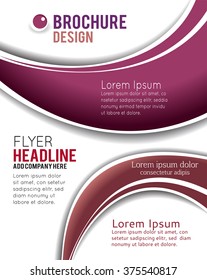 Vector brochure, flyer, magazine cover & poster template