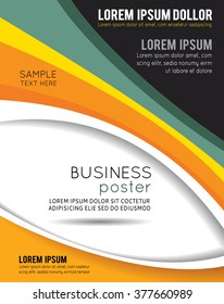 Vector brochure, flyer, magazine cover & poster template