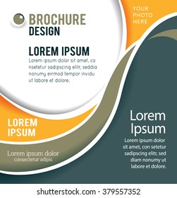 Vector brochure, flyer, magazine cover & poster template