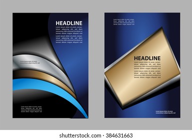 Vector brochure, flyer, magazine cover & poster template