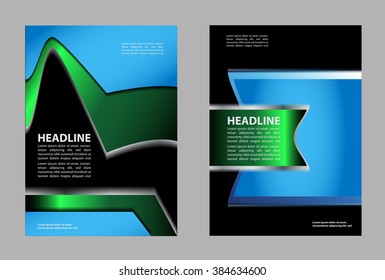 Vector brochure, flyer, magazine cover & poster template