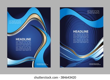 Vector brochure, flyer, magazine cover & poster template