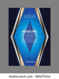 Vector brochure, flyer, magazine cover & poster template
