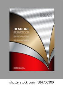 Vector brochure, flyer, magazine cover & poster template
