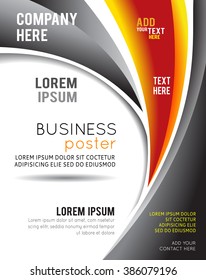 Vector brochure, flyer, magazine cover & poster template