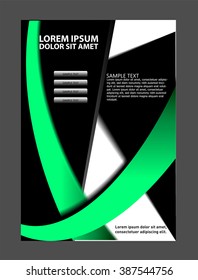 Vector brochure, flyer, magazine cover & poster template

