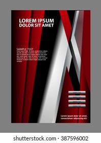 Vector brochure, flyer, magazine cover & poster template
