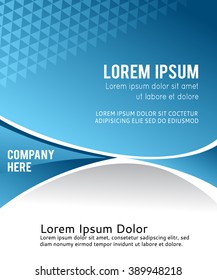 Vector brochure, flyer, magazine cover & poster template