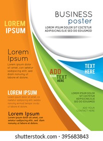 Vector brochure, flyer, magazine cover & poster template