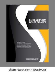 Vector brochure, flyer, magazine cover & poster template

