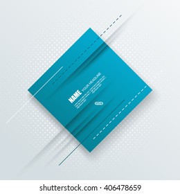 Vector brochure, flyer, magazine cover & poster template.