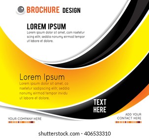 Vector brochure, flyer, magazine cover & poster template