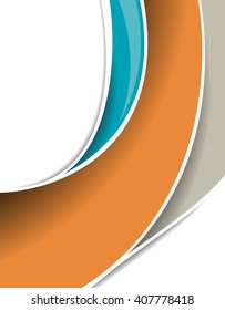 Vector brochure, flyer, magazine cover & poster template