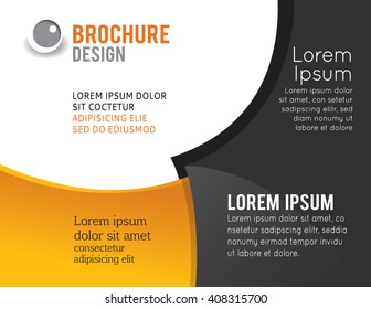 Vector brochure, flyer, magazine cover & poster template