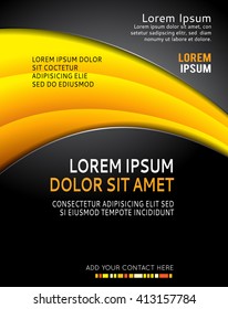 Vector brochure, flyer, magazine cover & poster template