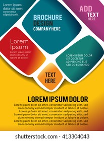 Vector brochure, flyer, magazine cover & poster template