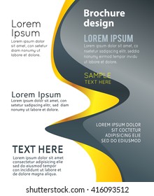 Vector brochure, flyer, magazine cover & poster template