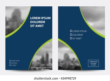 Vector brochure, flyer, magazine cover & poster template.