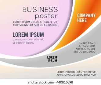 Vector brochure, flyer, magazine cover & poster template